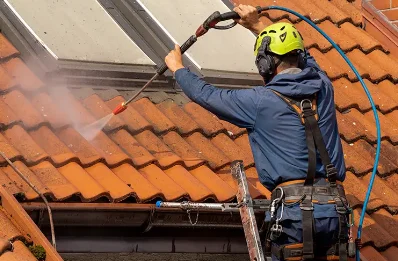 Démoussage et hydrofuge de toiture à Ballaison